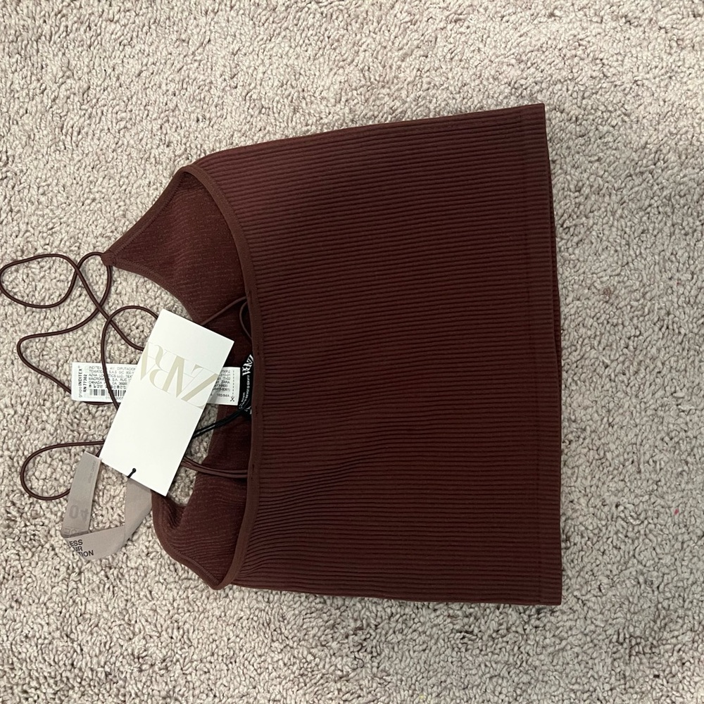 Zara Brown Mini Skirt for Cocktail Nights